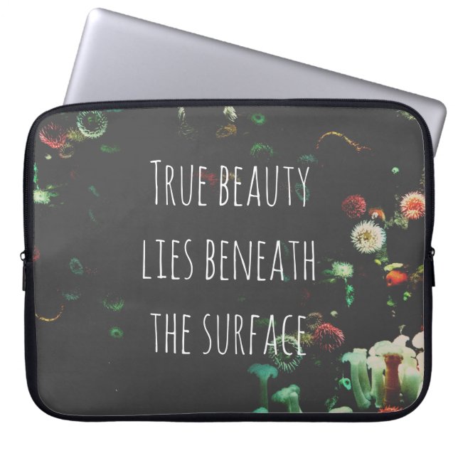 Capa Para Notebook Coral Reef Inspirational Beneath Surface Cote (Frente)