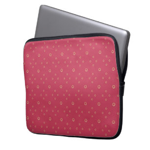 Capa Para Notebook Coral Zínia Dourada Sol