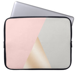 Capa Para Notebook Coram o rosa, o cinza & os triângulos geométricos