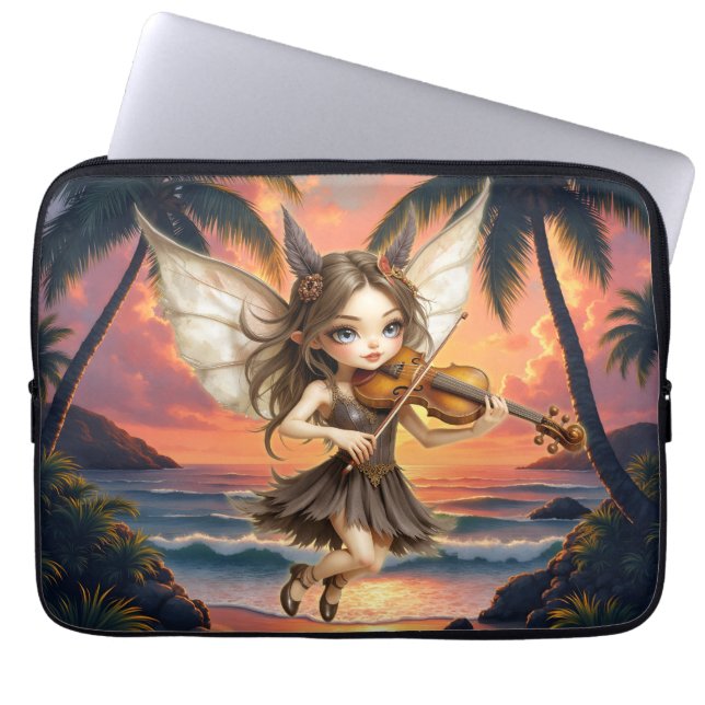 Capa Para Notebook Cordas Sussurrantes da Fada do Crepúsculo. (Frente)