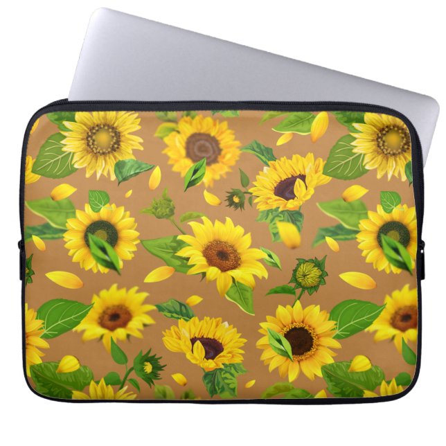 Capa Para Notebook Cores d'água Girassol 5 (Frente)