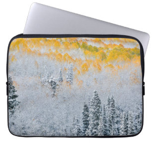 Capa Para Notebook Cores de Outono dos Álamos Montanhas Rochosas, C