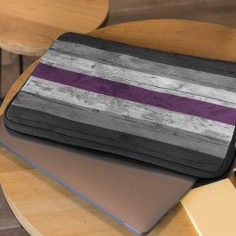 Capa Para Notebook Cores de Sinalizador do Orgulho Asexual dos Grãos