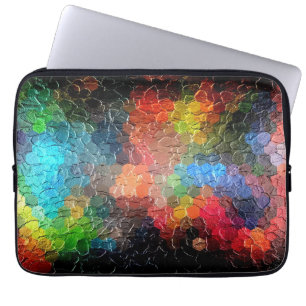 Capa Para Notebook Cores dinâmicas abstratas da pintura  