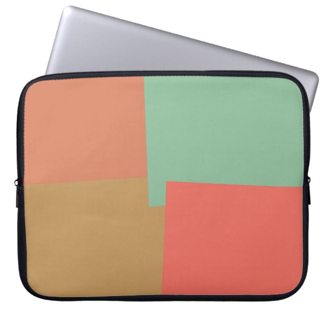 Capa Para Notebook Cores Modernas Geométricas de Estilo Retrô #8 (Frente)