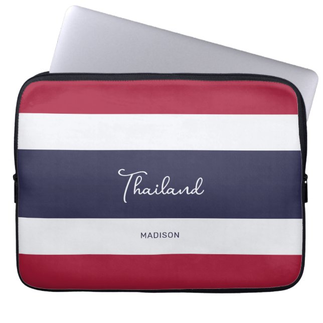 Capa Para Notebook Cores Tailândia de nome personalizado (Frente)