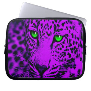 Capa Para Notebook Corey Tiger 80s Leopardo (Púrpura)