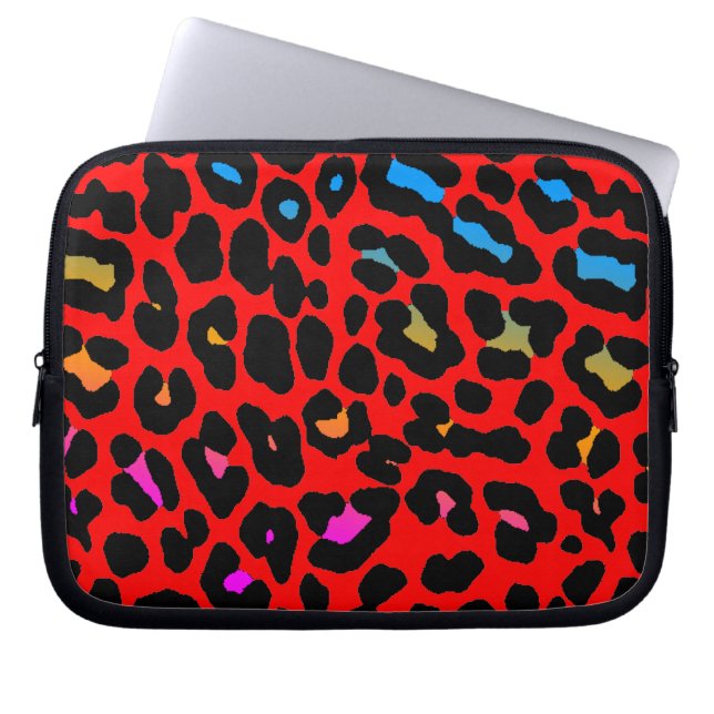 Capa Para Notebook Corey Tiger 80s Neon Estampa de Leopardo (Frente)