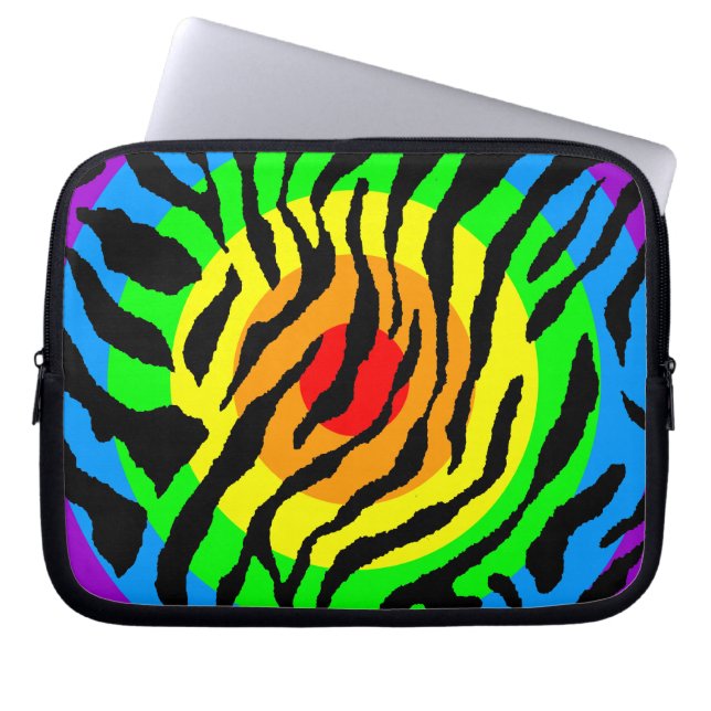 Capa Para Notebook Corey Tiger Impressão Neon Tigre 80s (Frente)