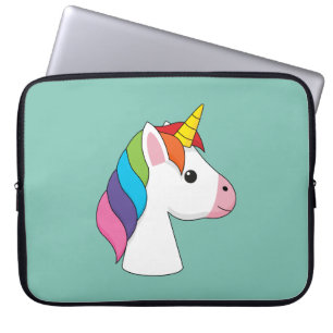 Capa Para Notebook Corno Mágico Bonito com Cabelo Colorido