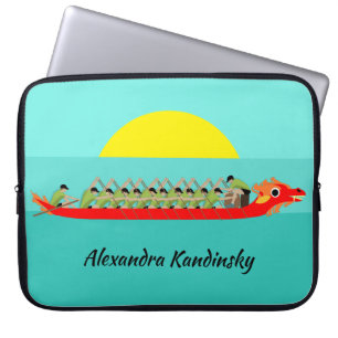 Capa Para Notebook Corrida de Barcos Dragões