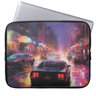 Capa Para Notebook Corrida dinâmica de paisagem urbana