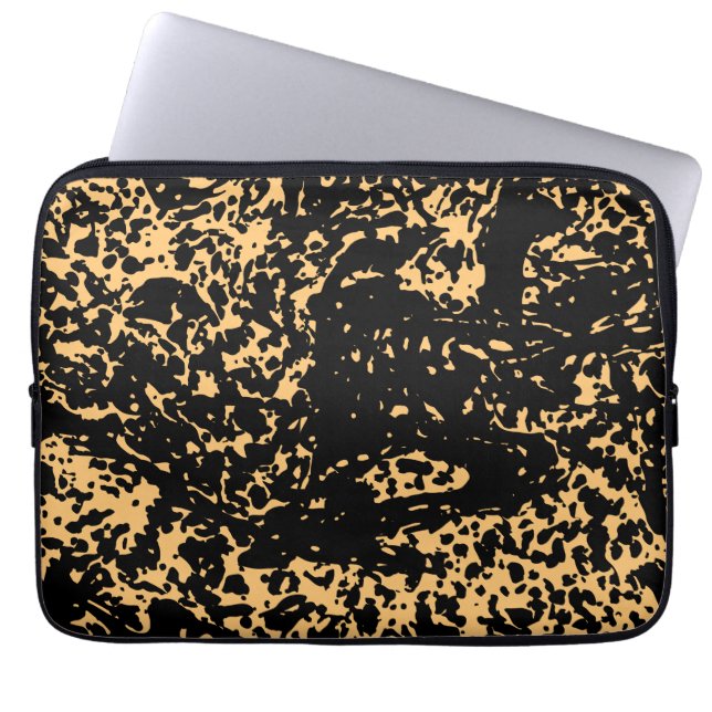 Capa Para Notebook Corte de textura em mármore (Frente)
