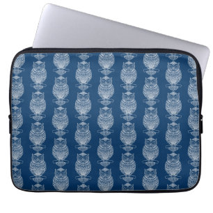 Capa Para Notebook Coruja (azul escuro) - Bolsa de laptop
