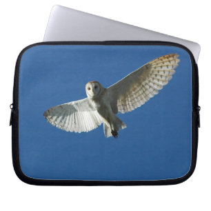 Capa Para Notebook Coruja-das-torres em Voo Diurno