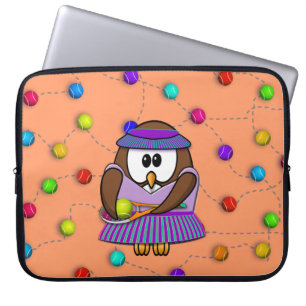 Capa Para Notebook coruja do tênis - menina
