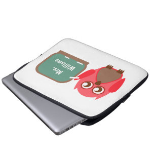 Capa Para Notebook Coruja no saco dos eletrônicos do quadro para