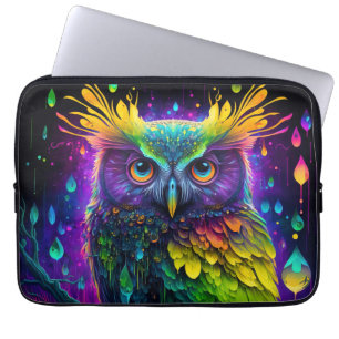 Capa Para Notebook Coruja Psicodélica