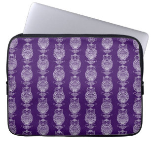 Capa Para Notebook Coruja (roxo) - Estojo para Laptop