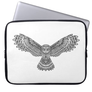 Capa Para Notebook Coruja Zendoodle do vôo