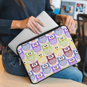 Capa Para Notebook Corujas Bonitas, Padrões De Coruja, Corujas De Beb
