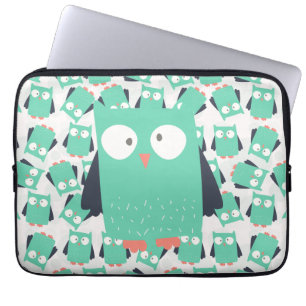 Capa Para Notebook Corujas Brancas