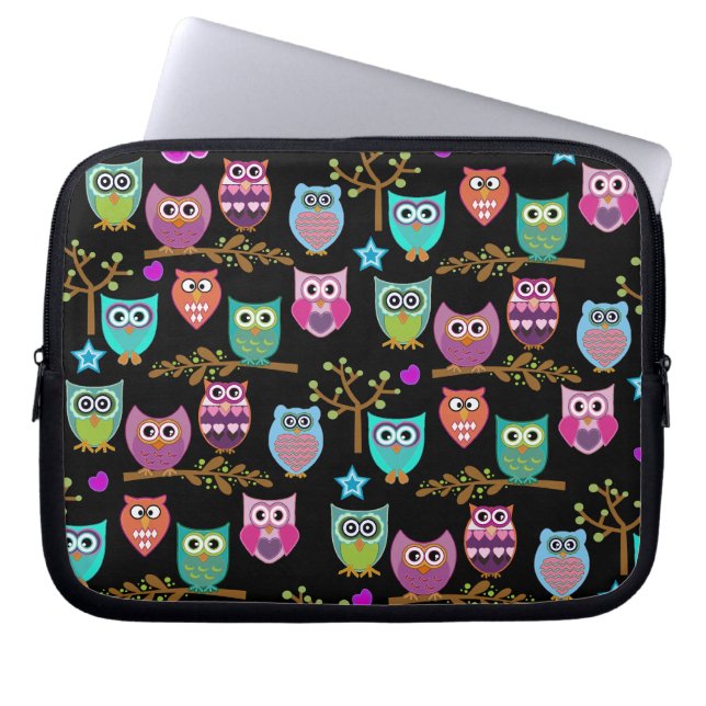 Capa Para Notebook corujas felizes (Frente)