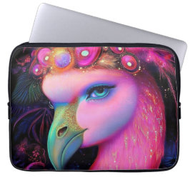 Capa Para Notebook Cosmic Flamingo Queen