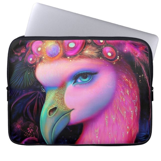 Capa Para Notebook Cosmic Flamingo Queen (Frente)