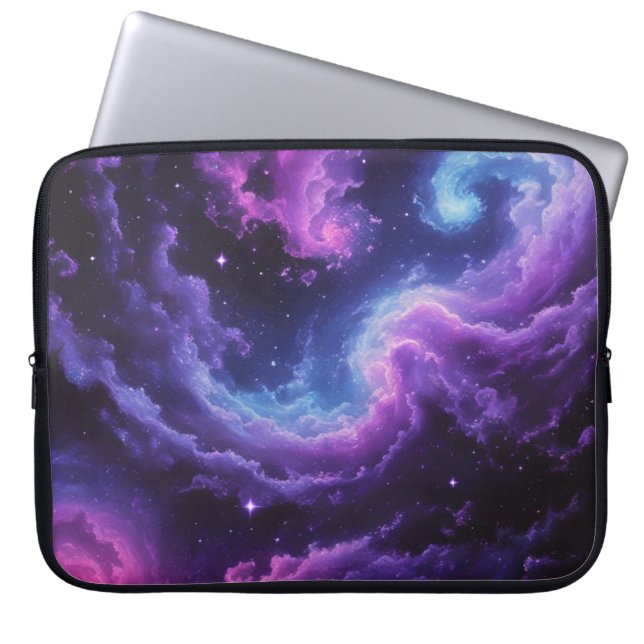 Capa Para Notebook Cosmic Galaxy Nebula Abstract Space Art Design (Frente)