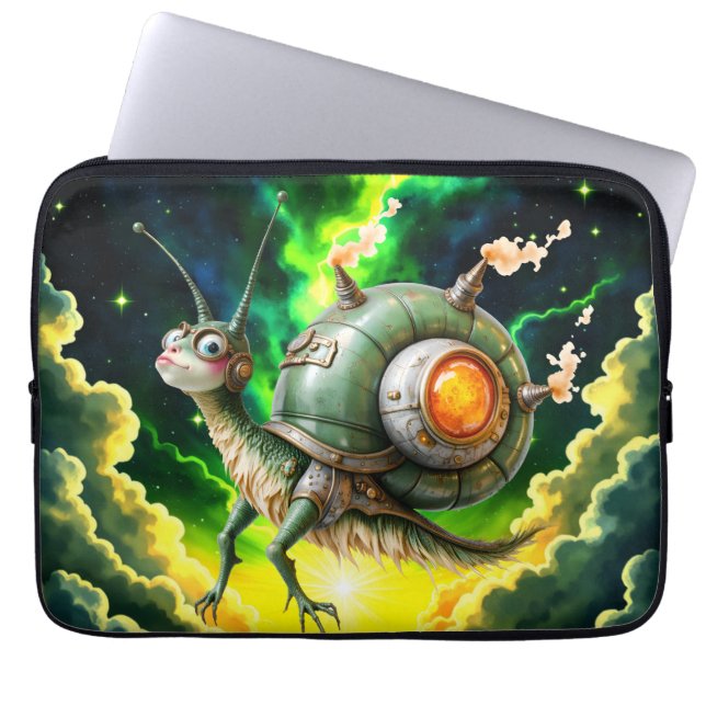 Capa Para Notebook Cosmic Steampunk Snailbird – Criatura de Sonho Neo (Frente)