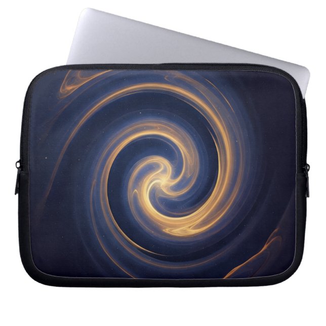 Capa Para Notebook Cosmic Vortex of Golden Light (Frente)
