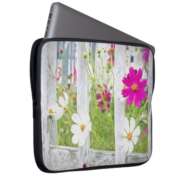 Capa Para Notebook Cosmos Garden com Cerca (Frente Esquerda)