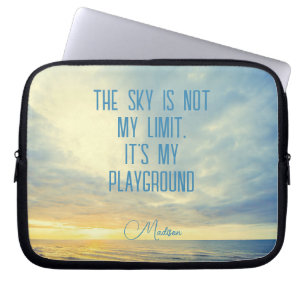 Capa Para Notebook Cotação Céu de Nome Personalizado