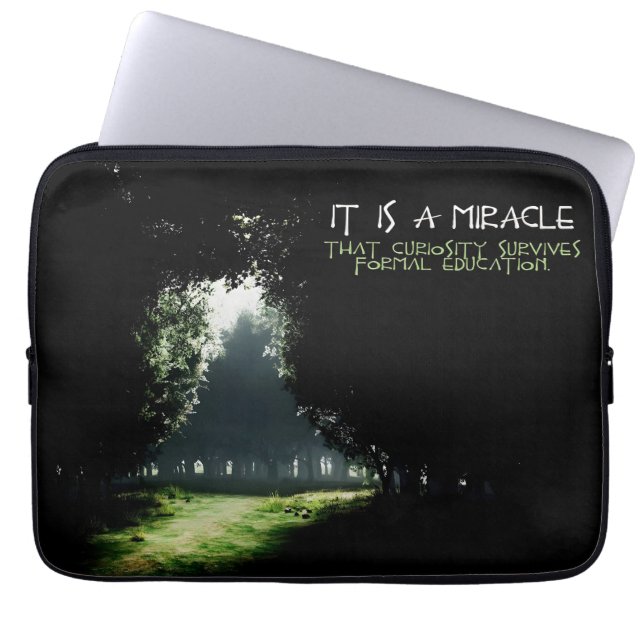 Capa Para Notebook Cotação Inspiracional "Curiosity" (Frente)