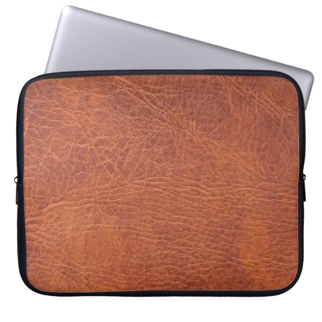 Capa Para Notebook Couro de Brown (Frente)