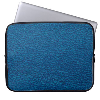 Capa Para Notebook Couro de cor azul, superfície texturizada