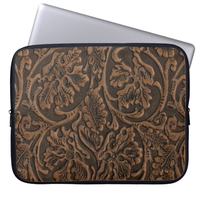 Capa Para Notebook Couro Emboscada Russo (Frente)