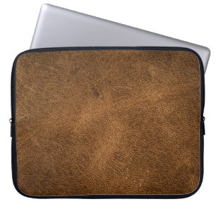 Capa Para Notebook Couro Marrom Antigo: Fundo Texturizado
