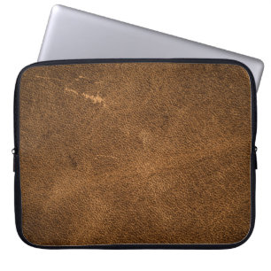 Capa Para Notebook Couro marrom envelhecido: Textura clássica
