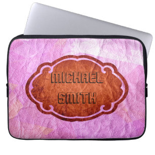 Capa Para Notebook Couro Rosa