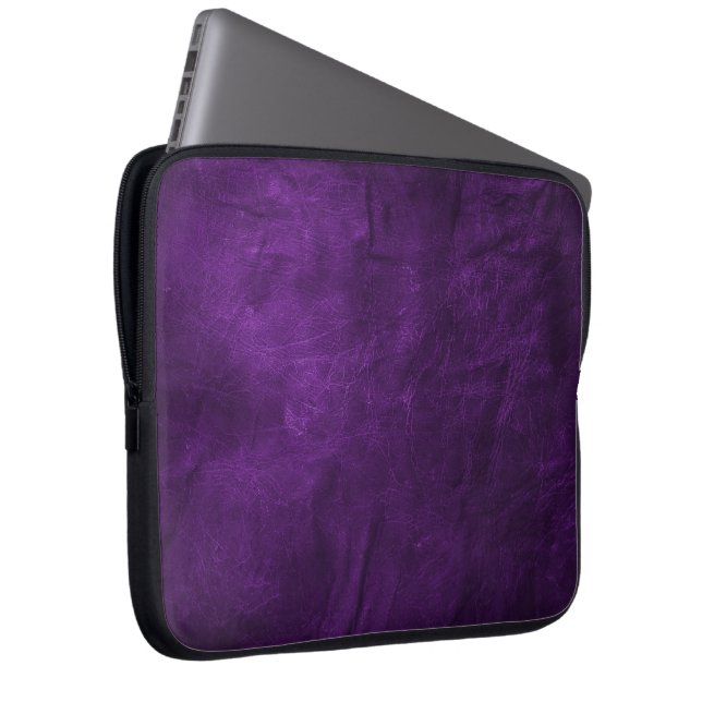 Capa Para Notebook Couro-roxo (Frente Esquerda)