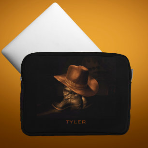 Capa Para Notebook Cowboy Hat and Leather Boots Masculine Personalize