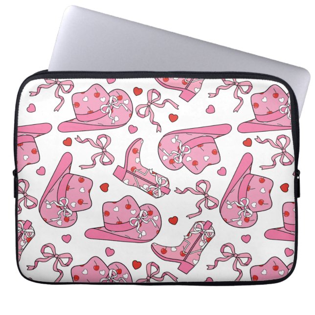 Capa Para Notebook Cowgirl Coquette Pink (Frente)