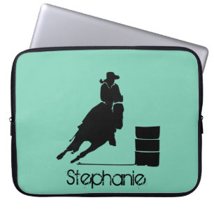 Capa Para Notebook Cowgirl Personalizada Barrel Racer