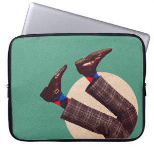 Capa Para Notebook Coxas masculinas empilhadas em redondezas em geome