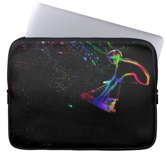 Capa Para Notebook Cozinhar no espaço - Bolsa de laptop Patinete (Frente)