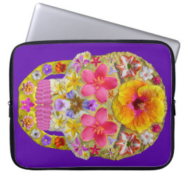 Capa Para Notebook Crânio da Flor 4 - Tropical
