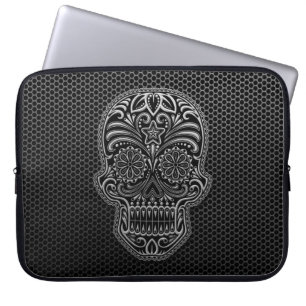 Capa Para Notebook Crânio de aço do açúcar da malha