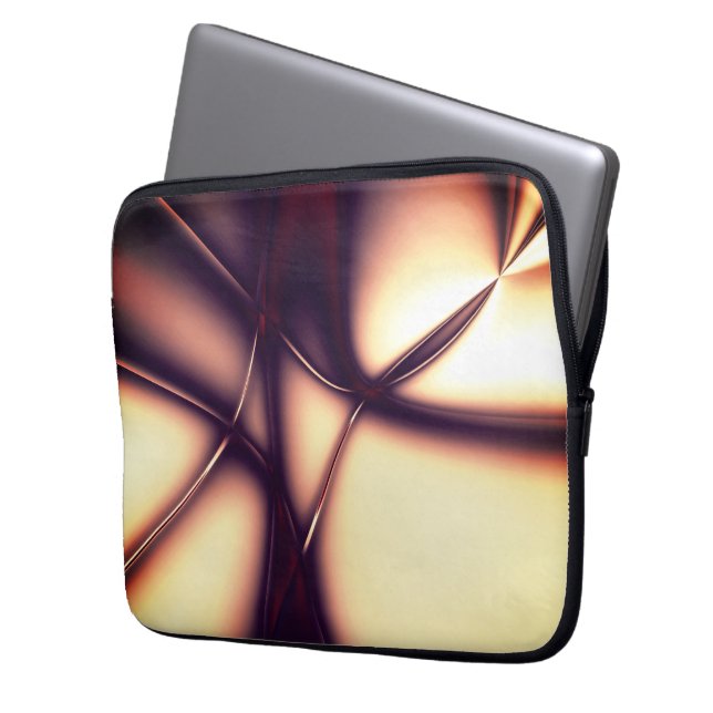 Capa Para Notebook Creme bege queimado sob linha brilhante parece cor (Frente Esquerda)